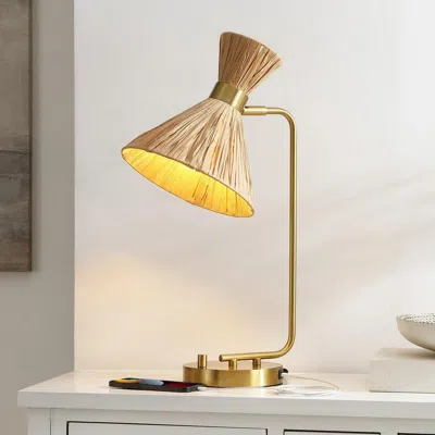 Ashley Safavieh Sohma Table Lamp With Usb Port In Multi