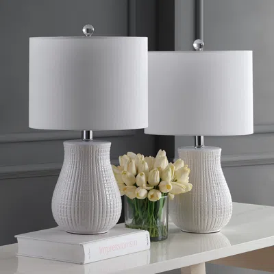Ashley Safavieh Table Lamp (set Of 2) In White