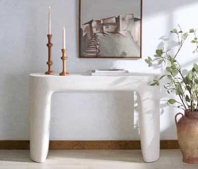 Ashley Safavieh Tolbert Console Table In White