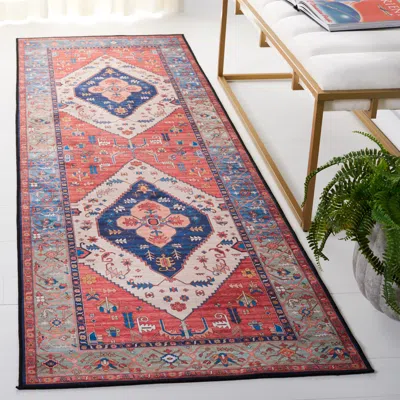 Ashley Safavieh Tucson 2' 6" X 6' Runner Rug In Multi