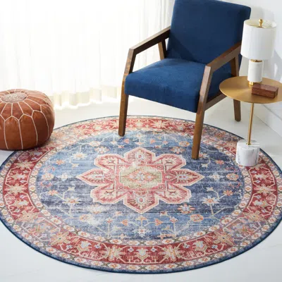 Ashley Safavieh Tucson 4' X Round Area Rug In Multi