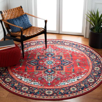 Ashley Safavieh Tucson 4' X Round Area Rug In Multi