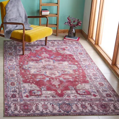 Ashley Safavieh Tucson 4' X Square Area Rug In Animal Print