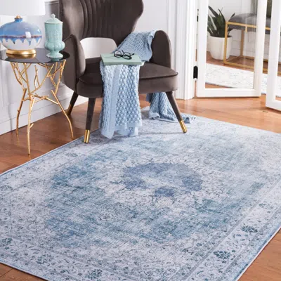 Ashley Safavieh Tucson 5' X 8' Area Rug In Blue