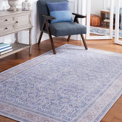 Ashley Safavieh Tucson 6' X 9' Area Rug In Blue