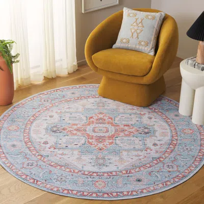 Ashley Safavieh Tucson 6' X Round Area Rug In Multi
