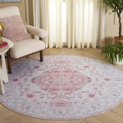 Ashley Safavieh Tucson 6' X Round Area Rug In Multi