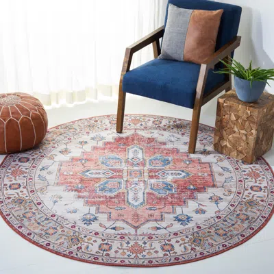 Ashley Safavieh Tucson 6' X Round Area Rug In Multi