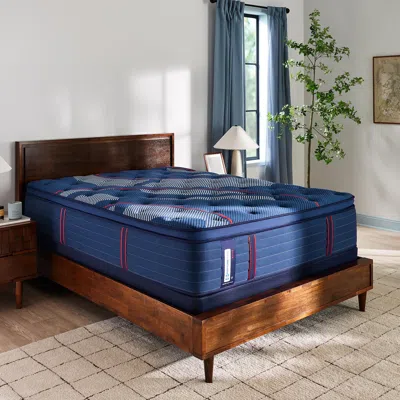 Ashley Sealy Posturepedic® Elite Brenham Ii Firm Pillowtop Twin Xl Mattress In Blue
