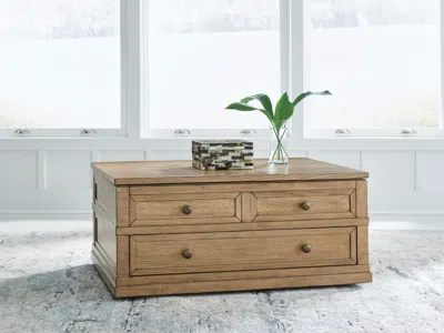 Ashley Sharlance Lift-top Coffee Table In Brown