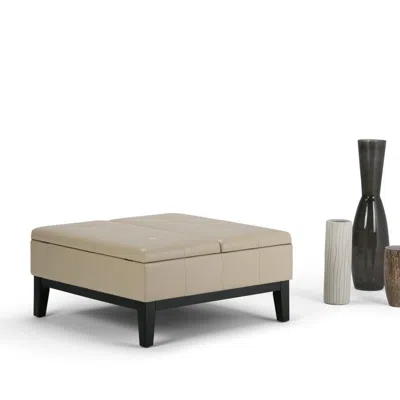 Ashley Simpli Home Coffee Table Storage Ottoman In Multi