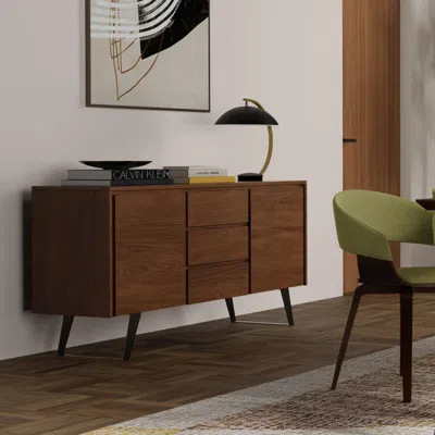 Ashley Simpli Home Lowry Sideboard Buffet In Brown