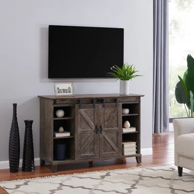 Ashley Southern Enterprises Furniture Barn Door 47" Tv Stand In Brown