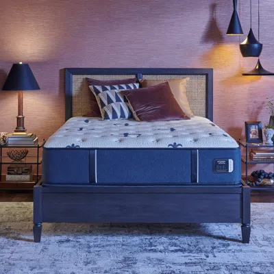 Ashley Stearns & Foster® Studio Collection Medium Tight Top Queen Mattress In Blue