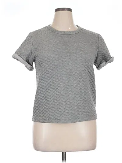 Pre-owned Ashley Stewart Active T-shirt In Gray