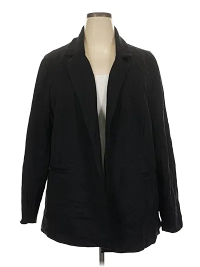 Pre-owned Ashley Stewart Blazer Jacket In Black