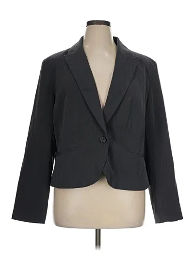 Pre-owned Ashley Stewart Blazer Jacket In Gray