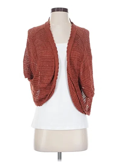 Pre-owned Ashley Stewart Cardigan Sweater In Brown