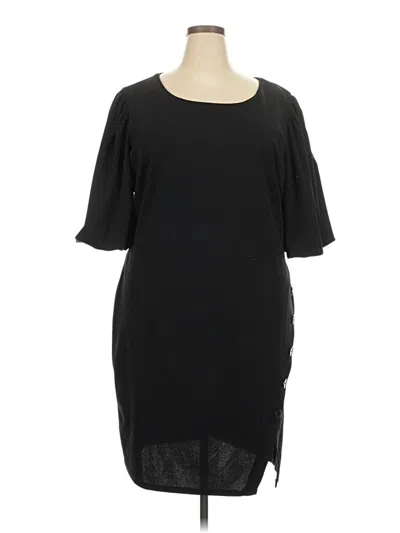 Pre-owned Ashley Stewart Casual Dress In Black