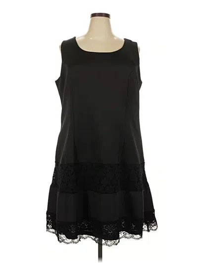 Pre-owned Ashley Stewart Casual Dress In Black