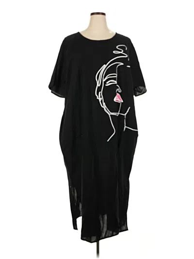 Pre-owned Ashley Stewart Casual Dress In Black