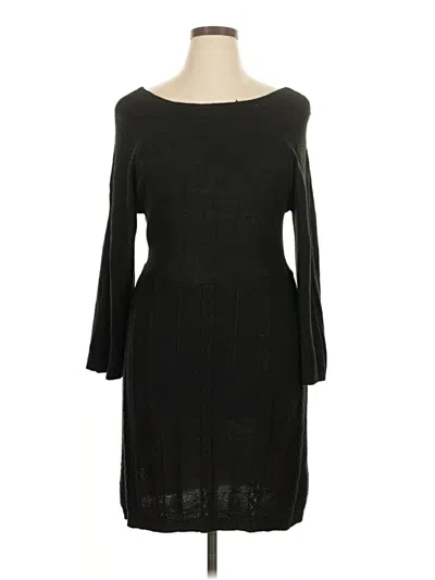 Pre-owned Ashley Stewart Casual Dress In Black
