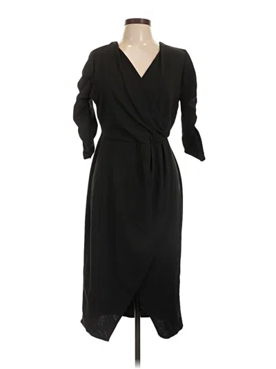 Pre-owned Ashley Stewart Casual Dress In Black
