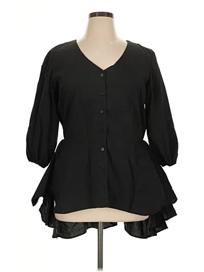 Pre-owned Ashley Stewart Casual Dress In Black