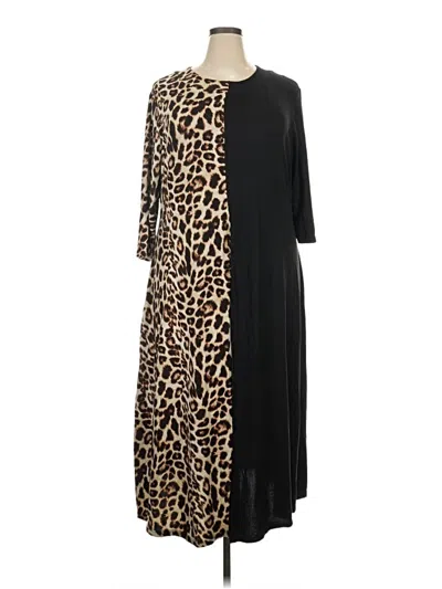 Pre-owned Ashley Stewart Casual Dress In Black