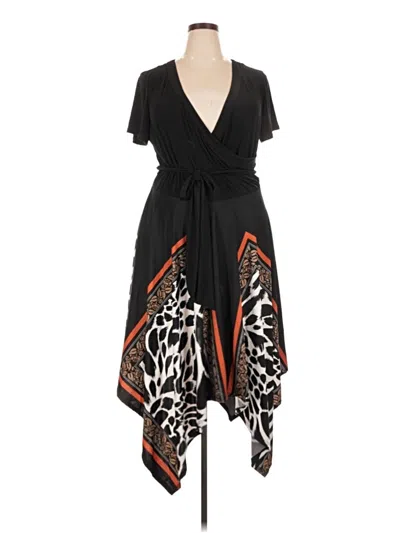 Pre-owned Ashley Stewart Casual Dress In Black