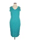 Ashley Stewart Casual Dress In Blue