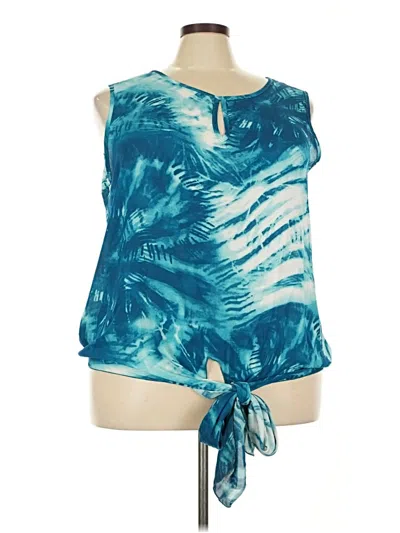 Pre-owned Ashley Stewart Casual Dress In Blue