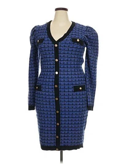 Pre-owned Ashley Stewart Casual Dress In Blue