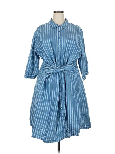 Pre-owned Ashley Stewart Casual Dress In Blue