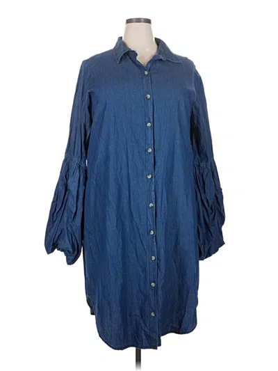 Pre-owned Ashley Stewart Casual Dress In Blue