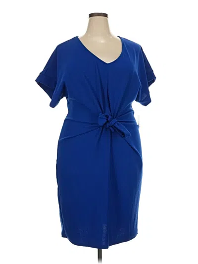 Pre-owned Ashley Stewart Casual Dress In Blue