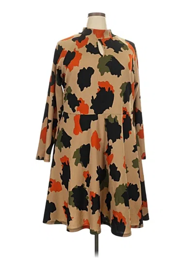 Pre-owned Ashley Stewart Casual Dress In Brown