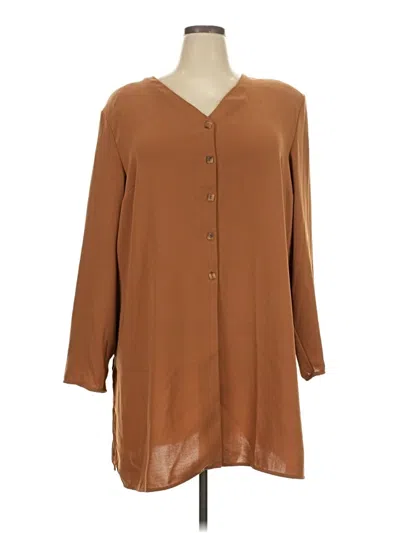 Pre-owned Ashley Stewart Casual Dress In Brown