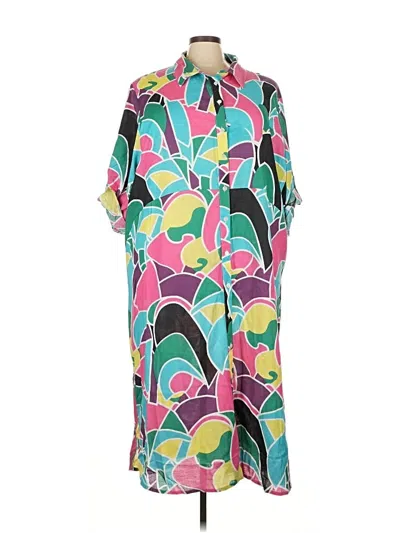 Pre-owned Ashley Stewart Casual Dress In Green