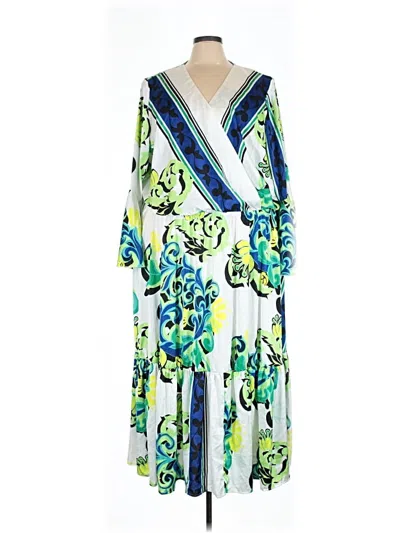 Pre-owned Ashley Stewart Casual Dress In Green