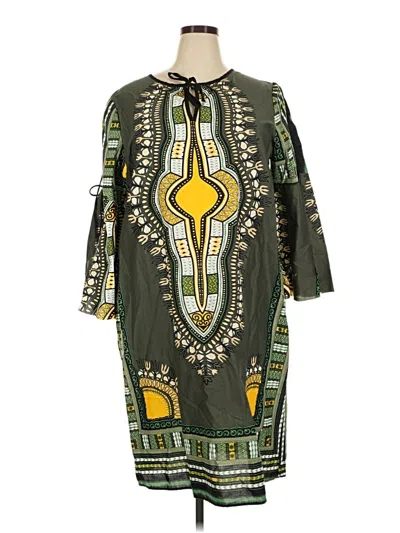 Pre-owned Ashley Stewart Casual Dress In Green