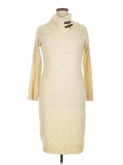 Ashley Stewart Casual Dress In Ivory