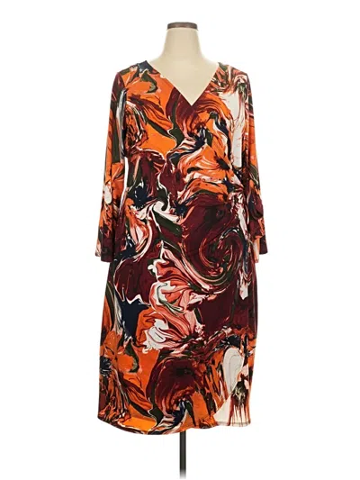 Pre-owned Ashley Stewart Casual Dress In Orange