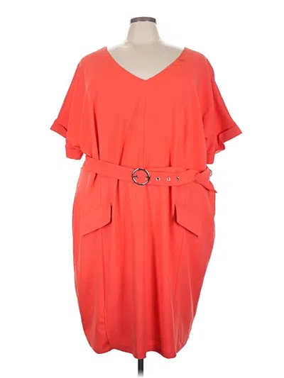 Pre-owned Ashley Stewart Casual Dress In Orange
