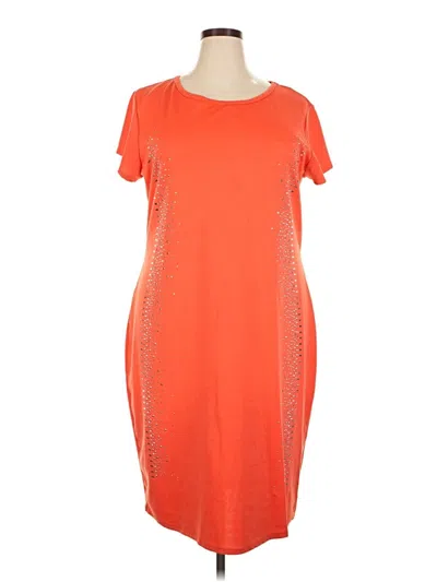 Pre-owned Ashley Stewart Casual Dress In Orange