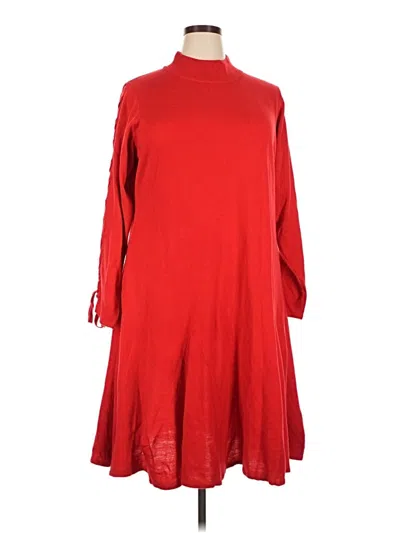 Pre-owned Ashley Stewart Casual Dress In Red