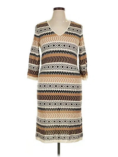 Pre-owned Ashley Stewart Casual Dress In Tan