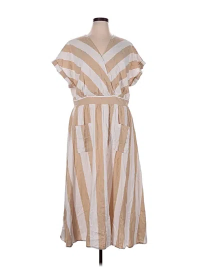 Pre-owned Ashley Stewart Casual Dress In Tan