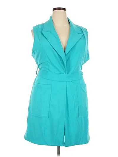 Pre-owned Ashley Stewart Casual Dress In Teal