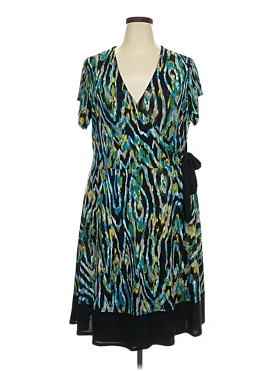 Pre-owned Ashley Stewart Casual Dress In Teal